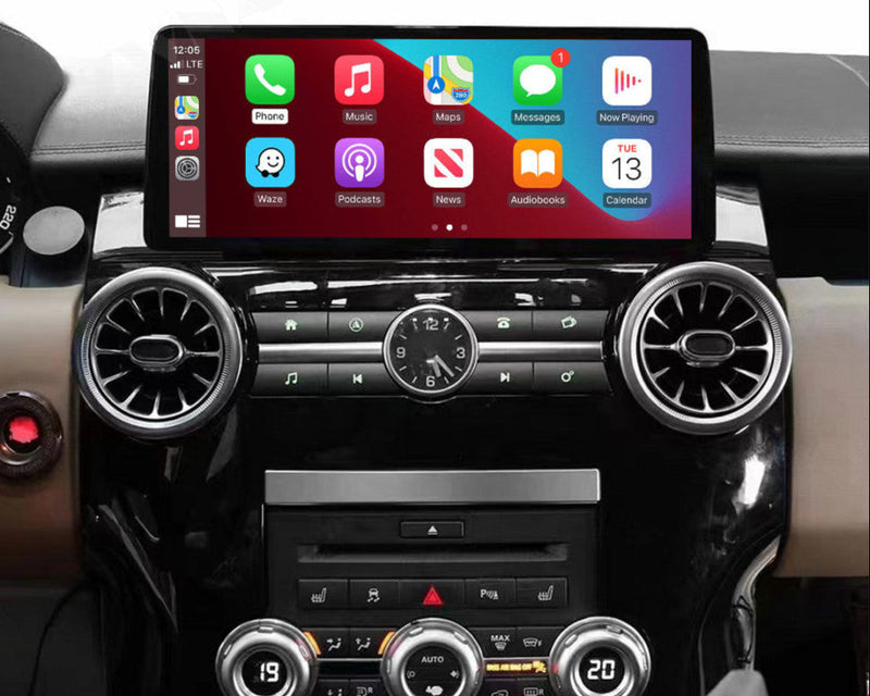 Euronavigate Car 12.3 Inch Touchscreen Android GPS Navi CarPlay for Land Rover Discovery 4 Automotive Infotainment Head Unit Upgrade Retrofit Aftermarket Accessories