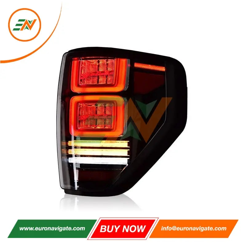 Euronavigate Luces traseras de automóvil Ford F150 con luces traseras de señal de giro secuencial Accesorios de posventa de modernización