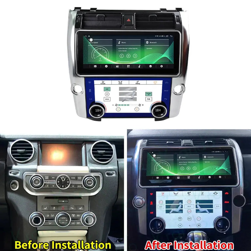 Euronavigate Car Krando 12.3'' Android 12.0 Car Radio With AC for Land Rover Discovery 4 2009-2017 Multimedia Player + AC PaneL Auto Stereo GPS Retrofit Aftermarket Accessories