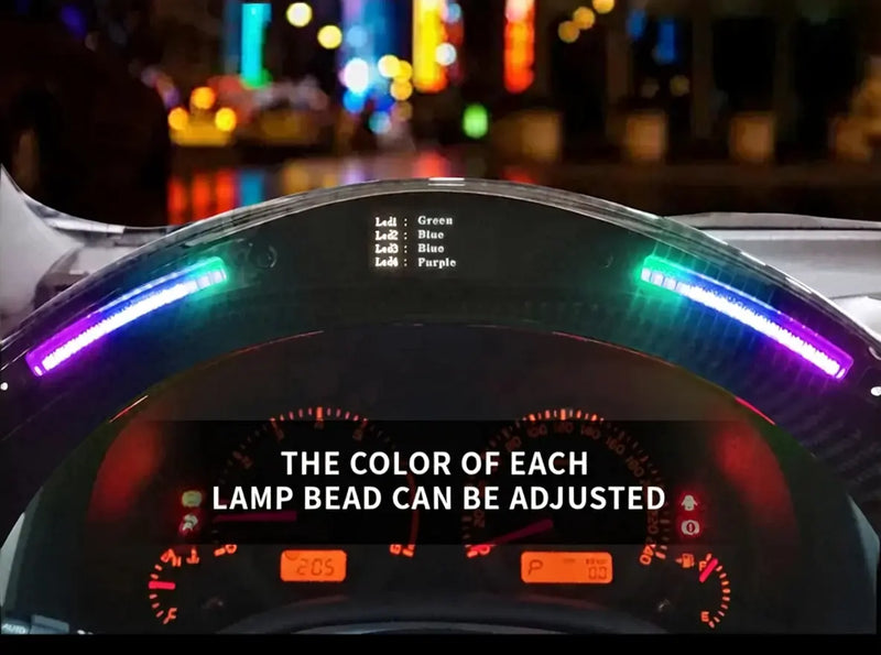 Euronavigate Car LED Carbon Fiber Racing Steering Wheel for LAND ROVER Discovery 4 Customized LED Carbon Fiber Racing Steering Wheel Retrofit Aftermarket Accessories