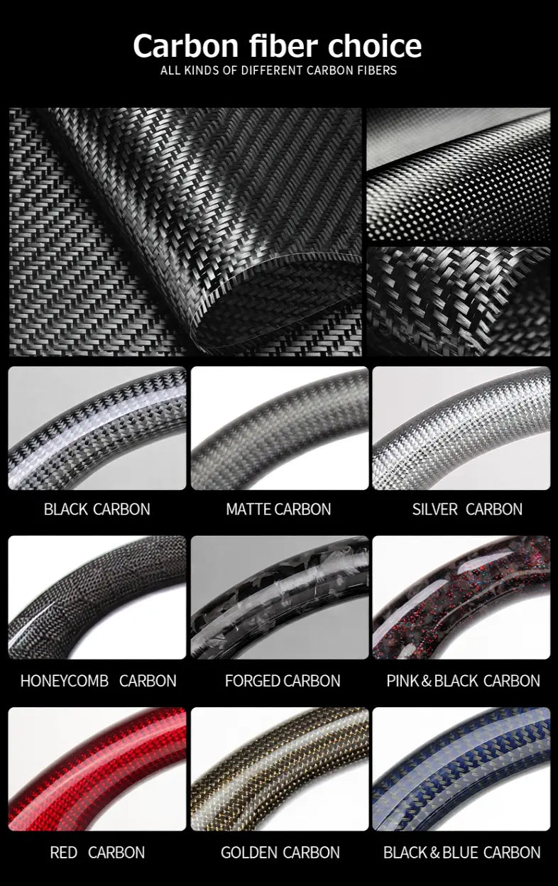 Euronavigate Car LED Carbon Fiber Racing Steering Wheel for LAND ROVER Discovery 4 Customized LED Carbon Fiber Racing Steering Wheel Retrofit Aftermarket Accessories