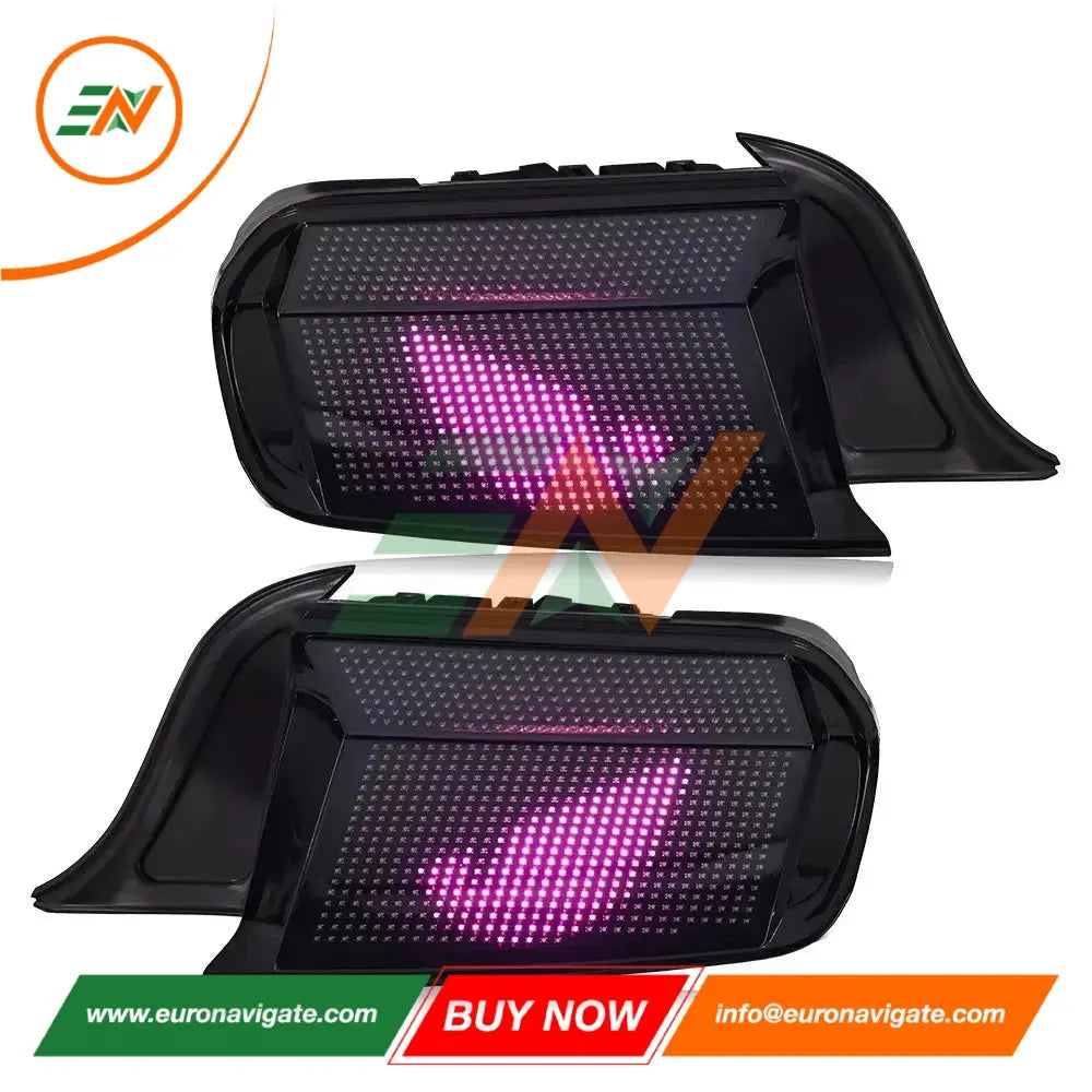 Euronavigate Coche LED Conjunto de luz trasera para Ford Mustang 2015 2016 2017 2018 2019 2020 2021 2022 2023 modificado RGB Stream señal de giro lámpara trasera luz trasera accesorios de coche Retrofit accesorios del mercado de accesorios