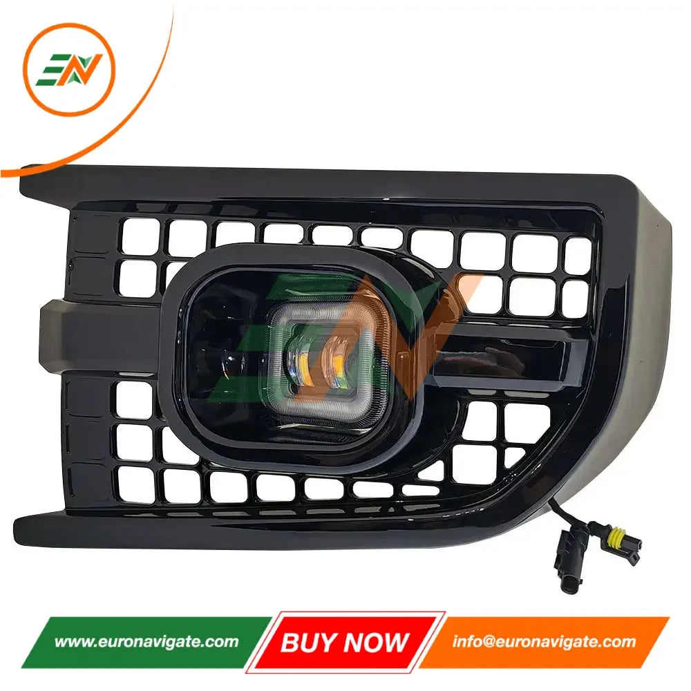 Euronavigate – Kit de phares antibrouillard carrés pour voiture, nouveau Style, LED DRL, pour Land Rover Defender L563, accessoires de rénovation, accessoires de rechange
