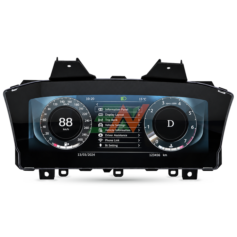 digital instrument cluster for Range Rover Vogue L405 with customizable digital display with vehicle information menu