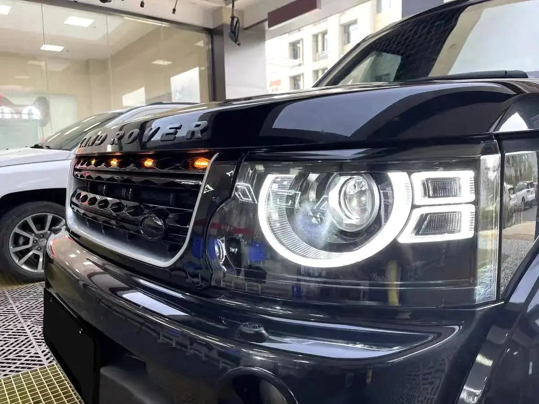 Defender-style LED headlights for Land Rover Discovery 4 2014–2016