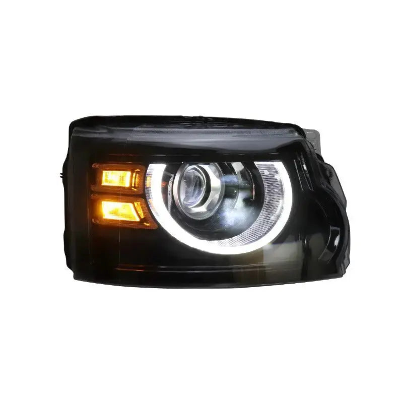 Defender-style modified headlight assembly for Land Rover Discovery 4