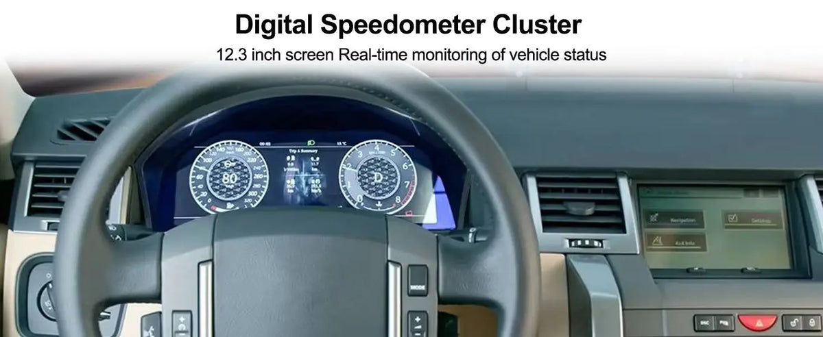 12.3-inch HD QLED digital instrument cluster for Land Rover Discovery 3 L319