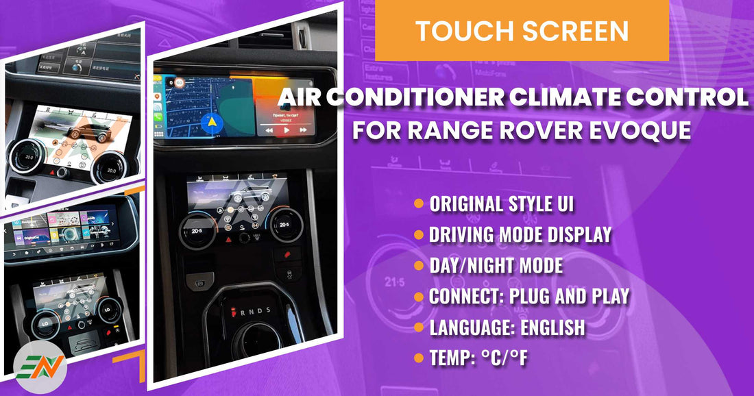 Digital HD climate control screen for Range Rover Evoque