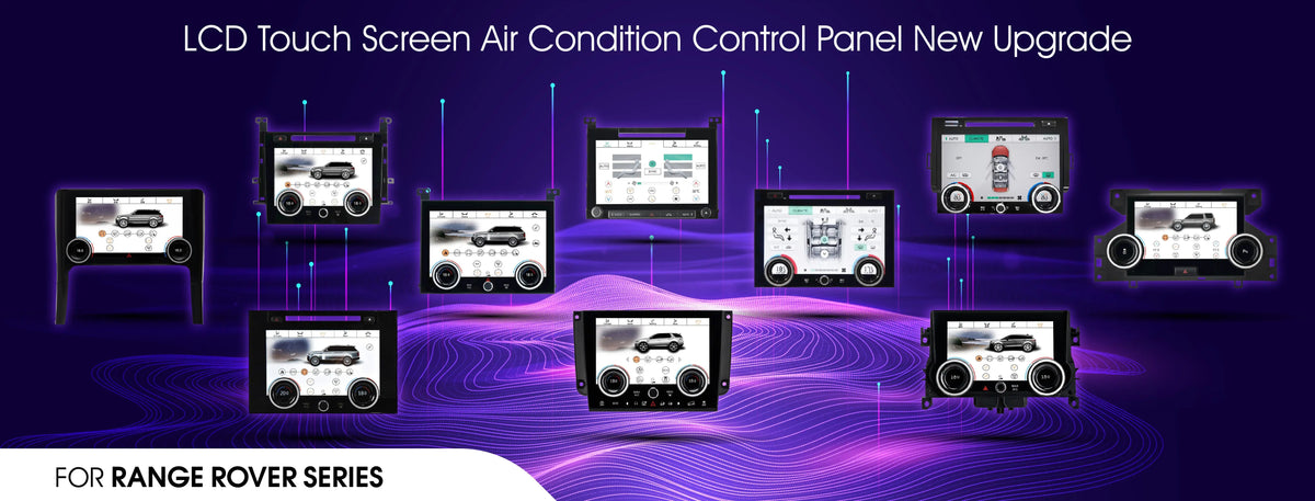 LCD touchscreen climate-control panels for Land Rover and Range Rover