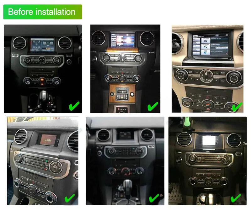 Euronavigate Car 12.3" Android Infotainment Screen for LR Discovery 4 Automotive Infotainment Head Unit Upgrade Retrofit Aftermarket Accessories