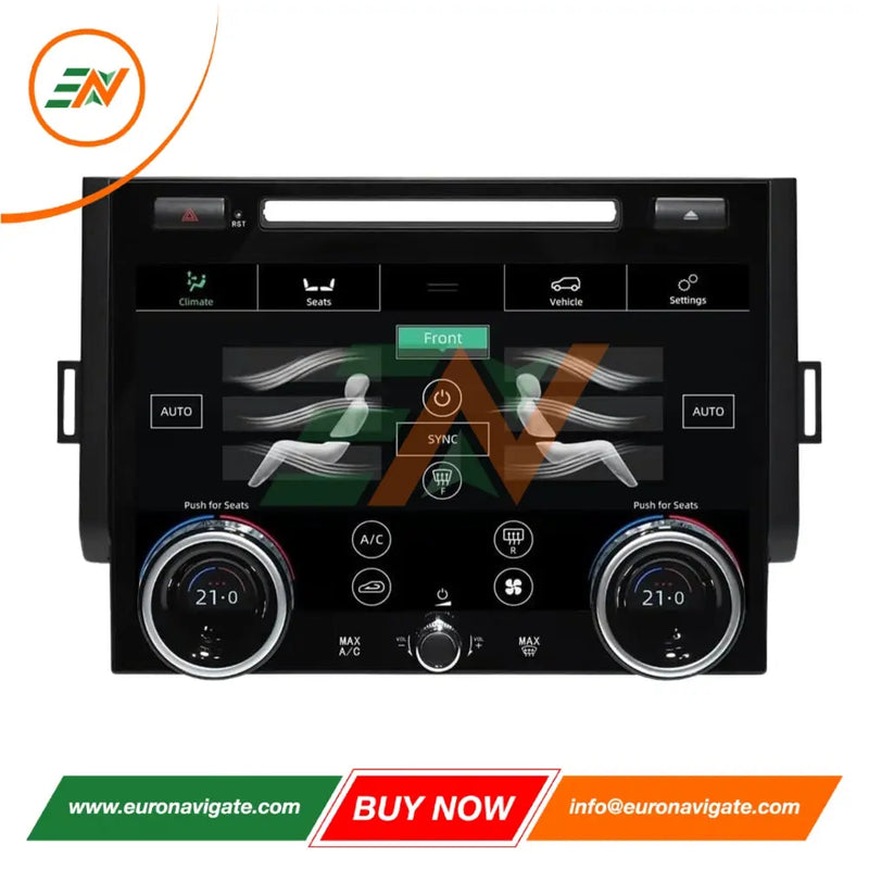 Euronavigate Car 10-Inch Touch Screen A/C Climate Control Panel for Land Rover Range Rover Sport L494 LCD Touch Screen HVAC Replacement Board Plug And Play Retrofit Aftermarket Accessories