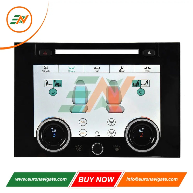 Euronavigate Car Range Rover Vogue L405 10.4-inch LCD Touch Screen A/C Control Panel With CD slot LCD Touch Screen HVAC Replacement Board Plug And Play Retrofit Aftermarket Accessories