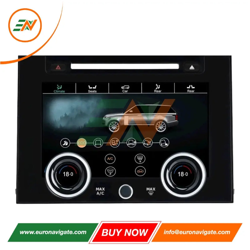Euronavigate Car 10.4-inch HD IPS Touch Screen A/C Control Panel With CD slot for Range Rover Vogue L405 LCD Touch Screen HVAC Replacement Board Plug And Play Retrofit Aftermarket Accessories
