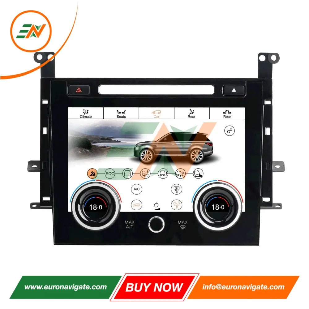 Euronavigate Pantalla táctil de 10,4 pulgadas HD IPS para automóvil Panel de control de aire acondicionado para Range Rover Sport L494 LCD Placa de repuesto HVAC Plug And Play Retrofit Accesorios del mercado de accesorios