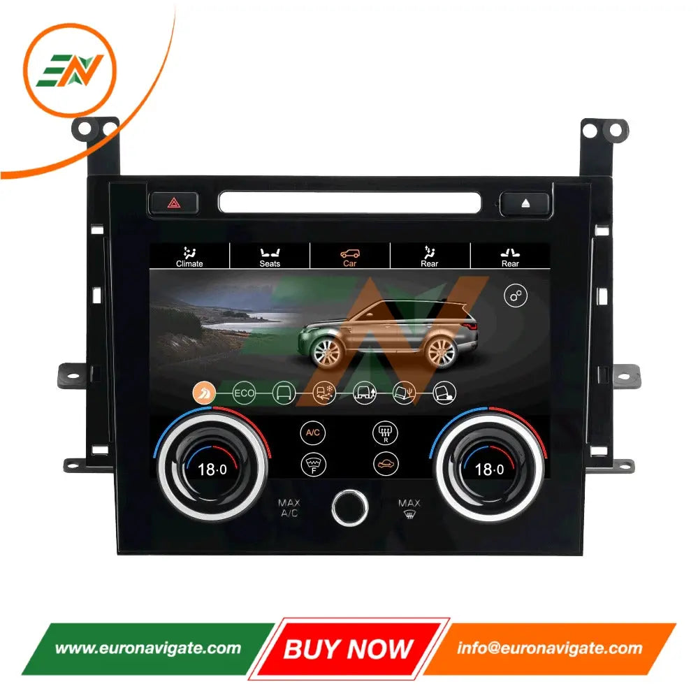 Euronavigate Pantalla táctil de 10,4 pulgadas HD IPS para automóvil Panel de control de aire acondicionado para Range Rover Sport L494 LCD Placa de repuesto HVAC Plug And Play Retrofit Accesorios del mercado de accesorios