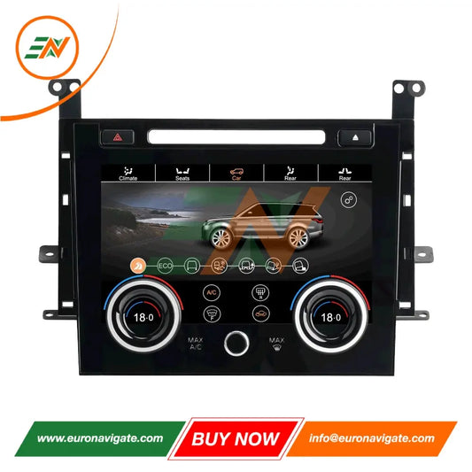 Euronavigate Pantalla táctil de 10,4 pulgadas HD IPS para automóvil Panel de control de aire acondicionado para Range Rover Sport L494 LCD Placa de repuesto HVAC Plug And Play Retrofit Accesorios del mercado de accesorios