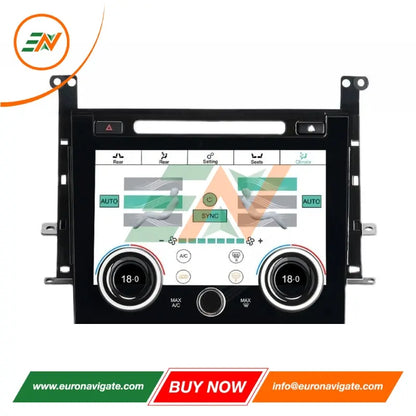 Euronavigate Pantalla táctil de 10,4 pulgadas HD IPS para automóvil Panel de control de aire acondicionado para Range Rover Sport L494 LCD Placa de repuesto HVAC Plug And Play Retrofit Accesorios del mercado de accesorios