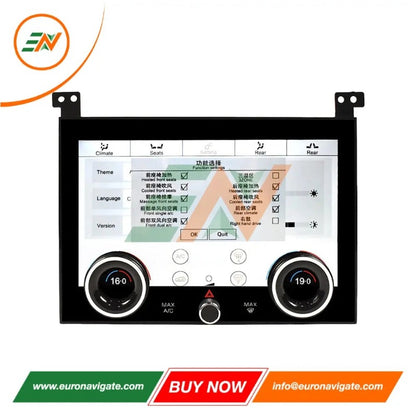 Euronavigate Panel de control de aire acondicionado con pantalla táctil HD IPS de nueva generación de 10,4 pulgadas para Range Rover Vogue L405 LCD Placa de repuesto HVAC Plug And Play Retrofit Accesorios del mercado de accesorios