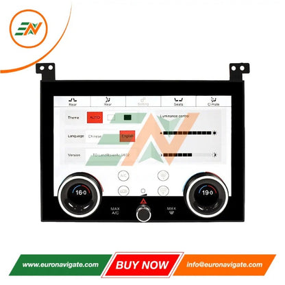 Euronavigate Panel de control de aire acondicionado con pantalla táctil HD IPS de nueva generación de 10,4 pulgadas para Range Rover Vogue L405 LCD Placa de repuesto HVAC Plug And Play Retrofit Accesorios del mercado de accesorios