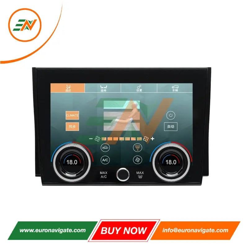 Euronavigate Car 10-inch HD IPS LCD Touch Screen Climate Control Panel for Land Rover Discovery Sport L550 LCD Touch Screen HVAC Replacement Board Plug And Play Retrofit Aftermarket Accessories