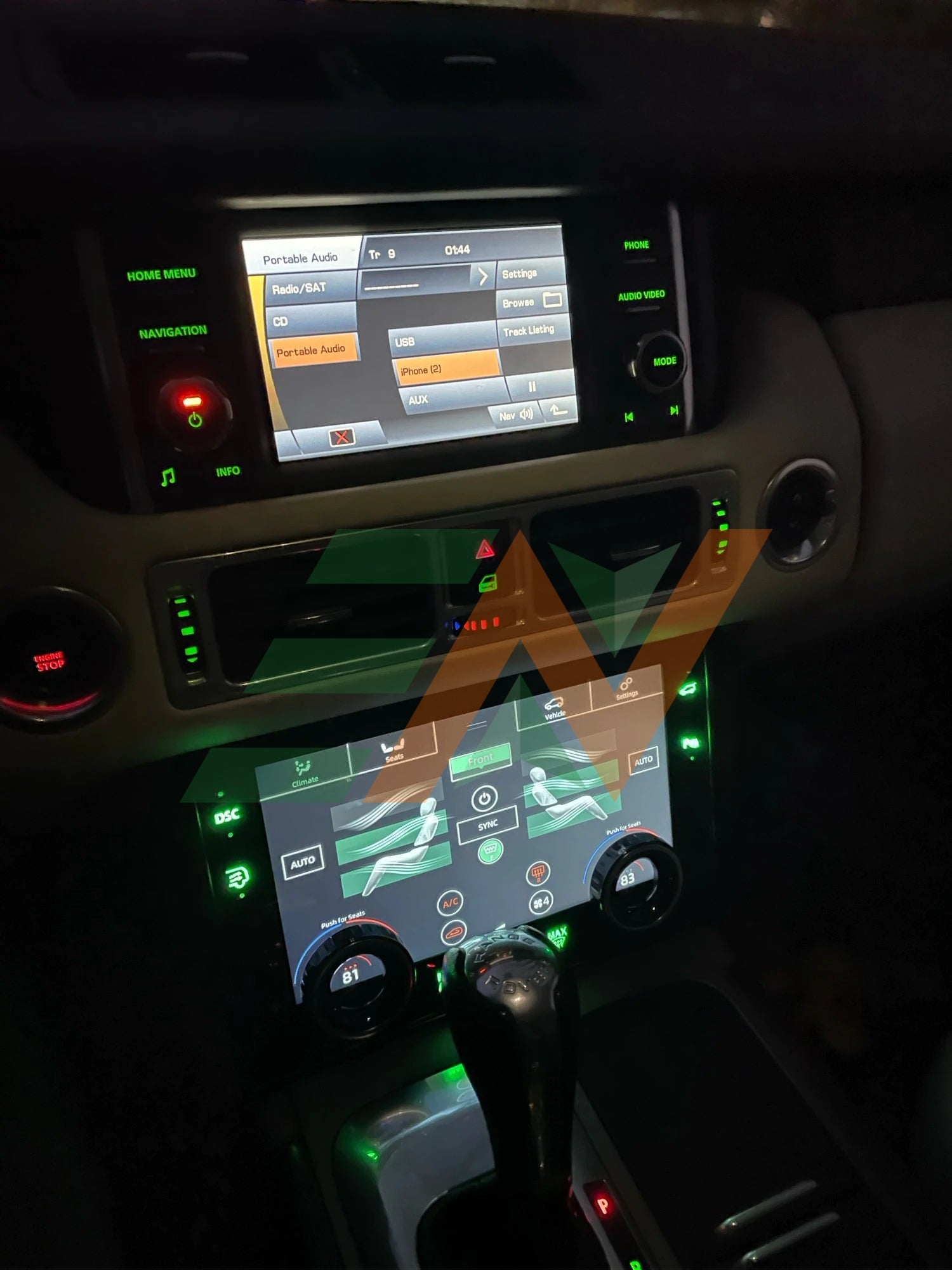 Range Configuration Screen 10-inch HD IPS LCD Touch Screen AC Control Module for Range Rover Vogue ...