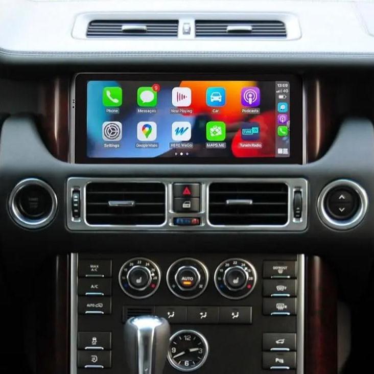Connect seamlessly with wireless CarPlay on Euronavigate's 10.25" Touchscreen Radio For Range Rover Vogue L322.