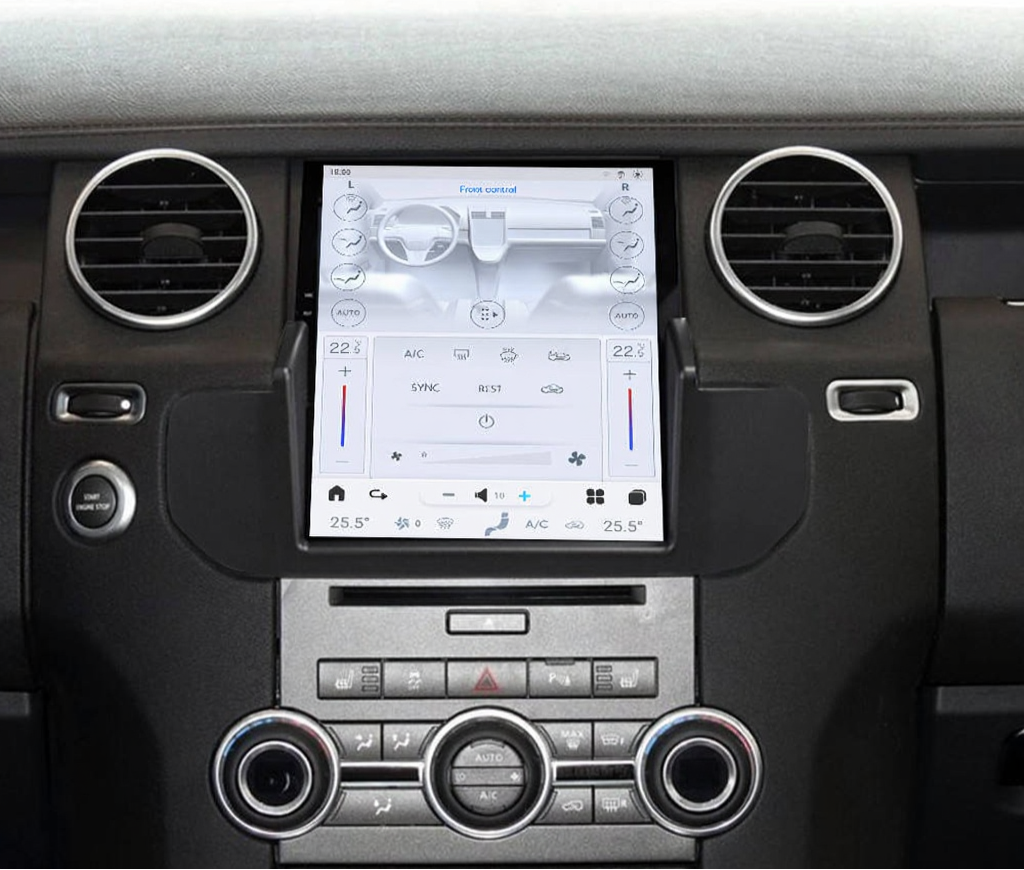 Euronavigate Car 10.4-Inch Tesla Style Dash Navigation Stereo System for Land Rover Discovery 4 Android Tesla Style Dash Navigation Stereo System Retrofit Aftermarket Accessories