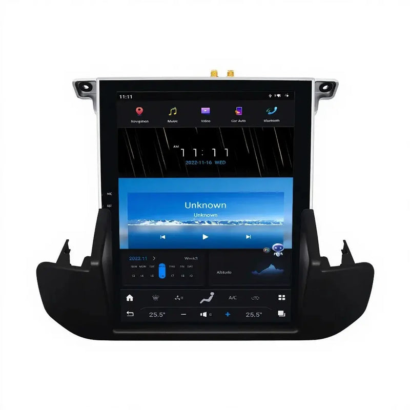 Euronavigate Car 10.4-Inch Tesla Style Dash Navigation System for Land Rover Discovery 4 Android Tesla Style Dash Navigation Stereo System Retrofit Aftermarket Accessories