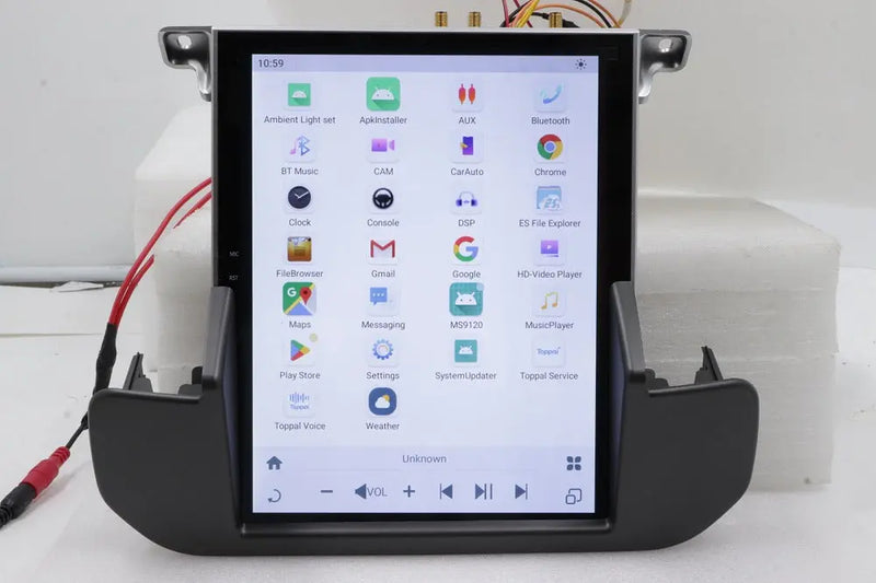 Euronavigate Car 10.4-Inch Tesla Style Dash Navigation System for Land Rover Discovery 4 Android Tesla Style Dash Navigation Stereo System Retrofit Aftermarket Accessories