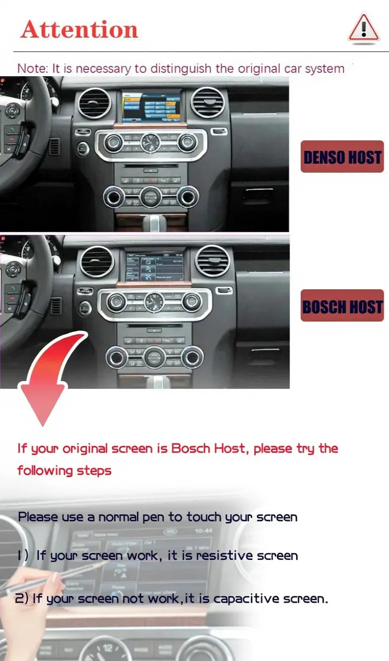 Euronavigate Car 10.4-Inch Tesla Style Dash Navigation System for Land Rover Discovery 4 Android Tesla Style Dash Navigation Stereo System Retrofit Aftermarket Accessories