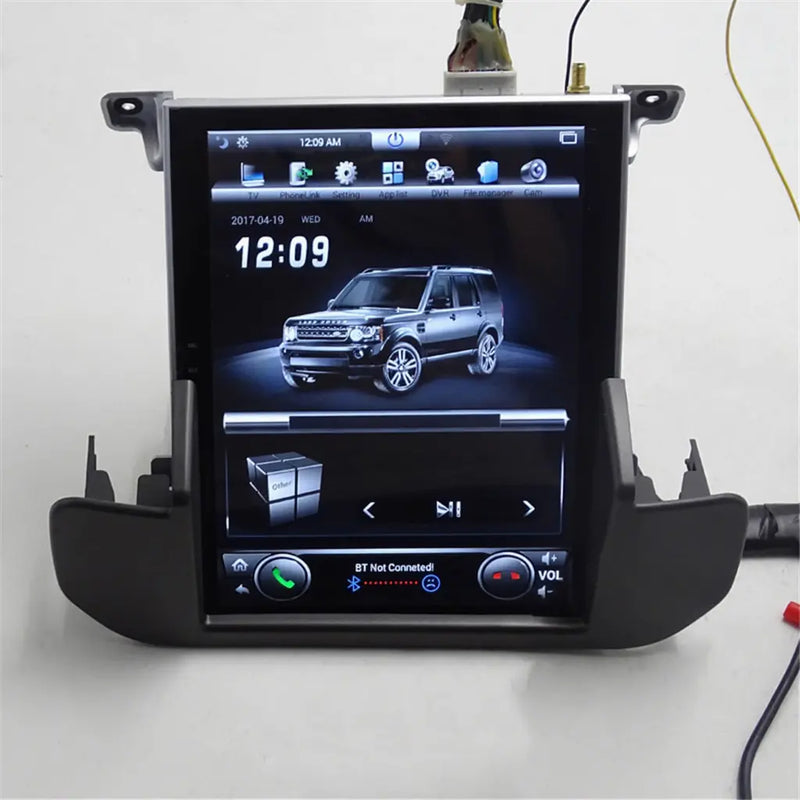 Euronavigate Car 10.4-Inch Tesla Style Dash Navigation System for Land Rover Discovery 4 Android Tesla Style Dash Navigation Stereo System Retrofit Aftermarket Accessories