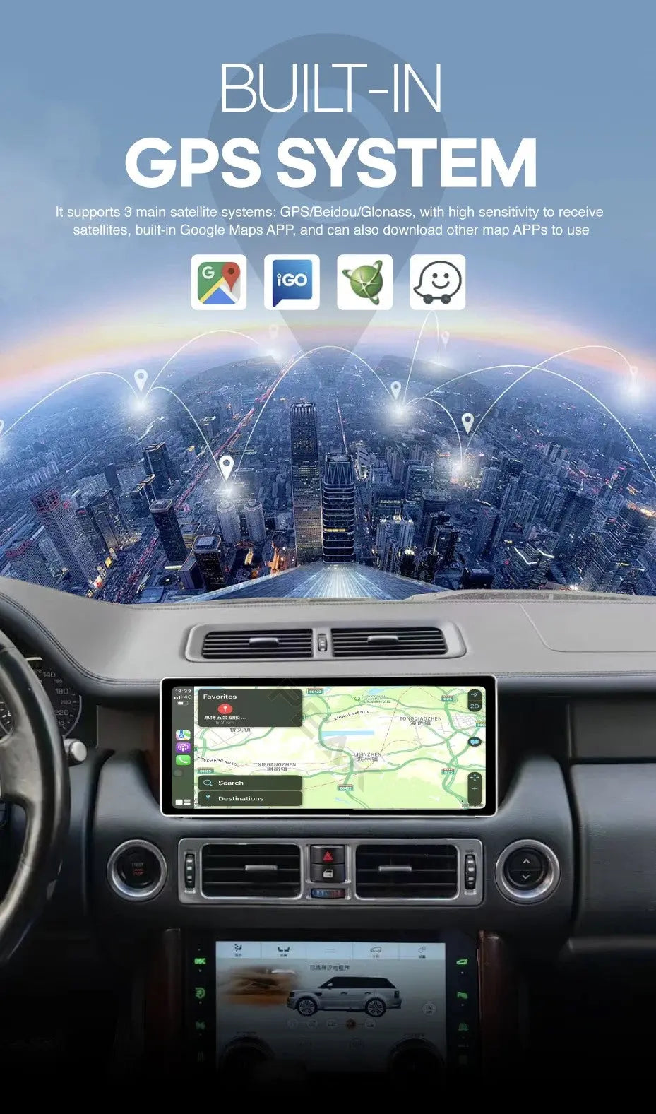 2012 Range Rover Android Gps Unit 12.3-inch New-Gen Android GPS Navigation System for Range Rover L322