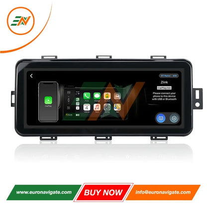 Euronavigate Pantalla abatible inalámbrica para automóvil CarPlay Android Auto de 12,3 pulgadas para Range Rover Sport L494 Unidad principal Pantalla Radio Estéreo GPS Navegación Carplay Accesorios de posventa de retroadaptación inalámbrica