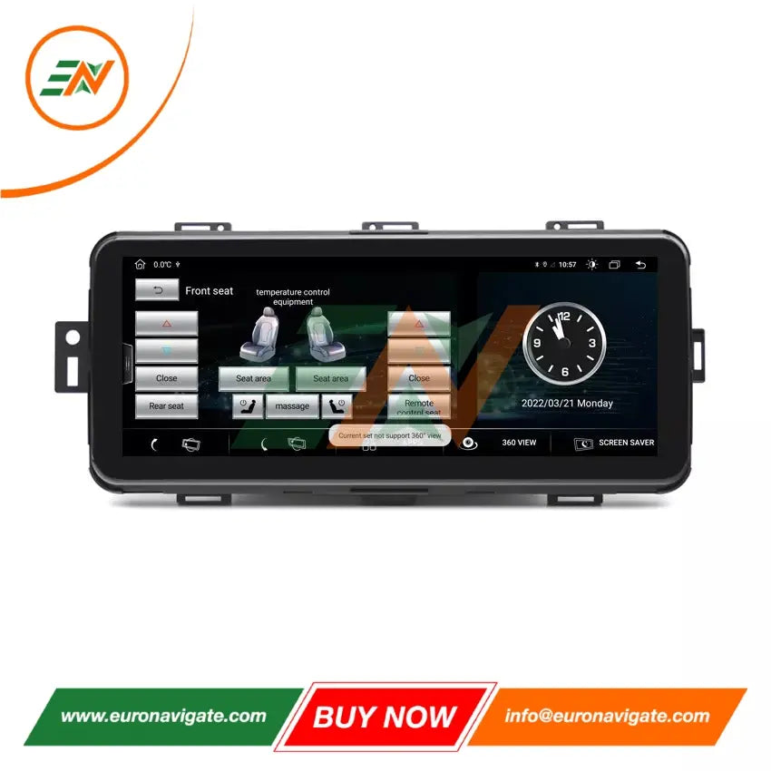 Euronavigate Coche 12,3 pulgadas inalámbrico CarPlay Android Auto Pantalla abatible para Range Rover Vogue L405 Unidad principal Pantalla Radio Estéreo GPS Navegación Carplay Retrofit inalámbrico Accesorios del mercado de accesorios