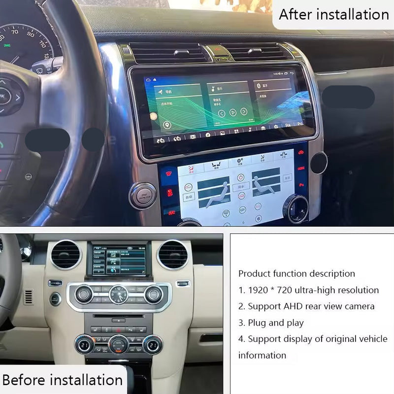 Euronavigate Car 12.3'' Android Multimedia System for Land Rover Discovery 4 Automotive Infotainment System Retrofit Aftermarket Accessories