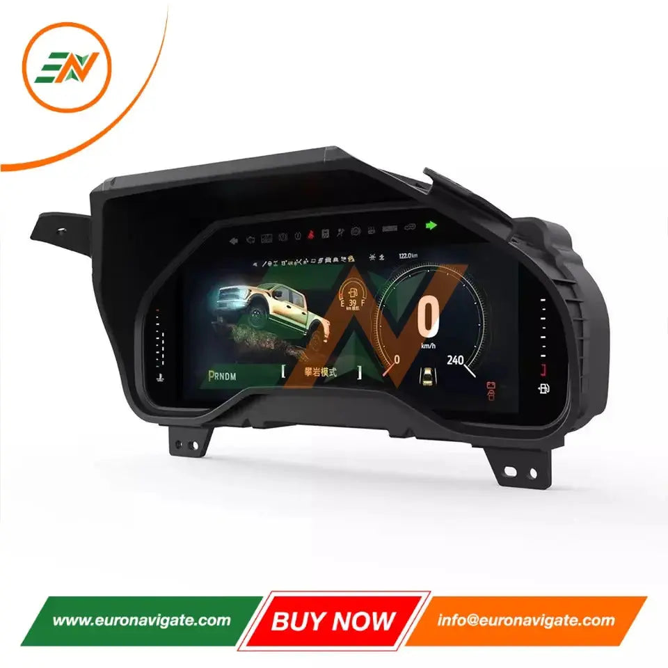 Euronavigate Car 12.3" Groupe d'instruments numériques pour voiture Ford F150 Raptor LCD Cluster numérique Modification Accessoires de rechange