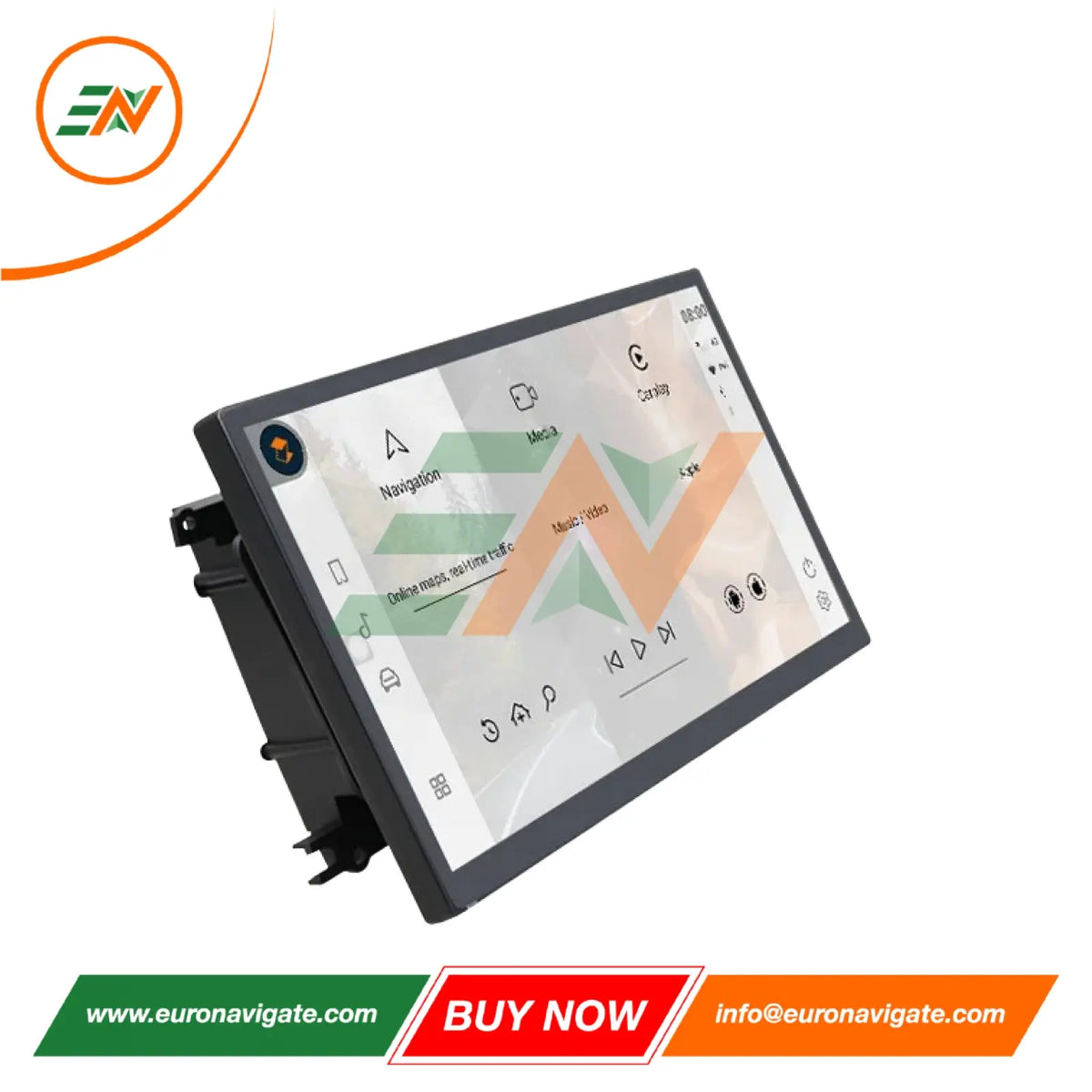 Euronavigate Pantalla flotante Android de 13,3 pulgadas para automóvil para Range Rover Vogue L405 Pantalla táctil para tablero Android Unidad principal Pantalla Radio Estéreo GPS Reemplazo de reproductor multimedia de navegación Carplay Receptor inalámbrico manos libres inverso Plug And Play Retrofit Accesorios del mercado de accesorios