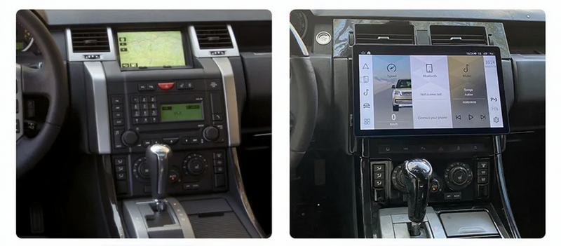 Euronavigate Car 13.3 Inch Vertical Screen Android Head Unit for Range Rover Sport 2005-2009 Android Head Unit Retrofit Aftermarket Accessories