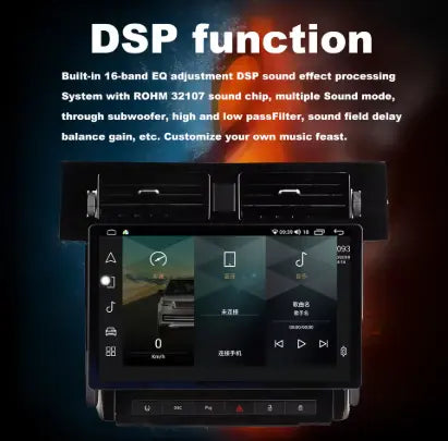Euronavigate Car 13.3 Inch Vertical Screen Android Head Unit for Range Rover Sport 2005-2009 Android Head Unit Retrofit Aftermarket Accessories