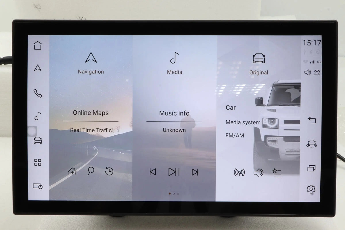 Get precise navigation with our Android Car GPS Navigation System for Land Rover Defender. Enjoy a large touch screen, premium audio, and hands-free calling. With free global shipping, and a one-year factory warranty.