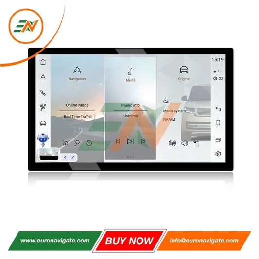 Euronavigate Coche 13" Android Coche GPS Navegador Estéreo para Land Rover Defender L563 Coche GPS Sistema de navegación Retrofit Accesorios del mercado de accesorios