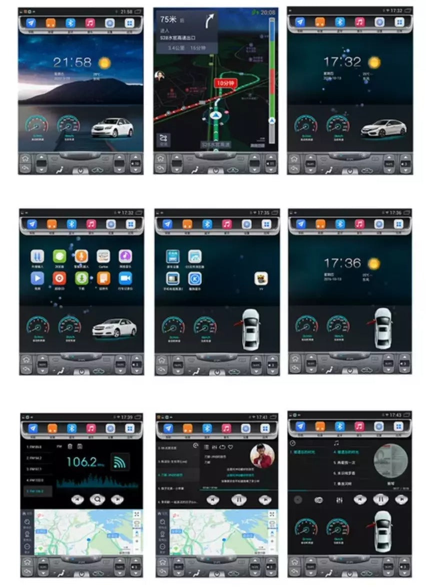 Euronavigate Car 14.4" Screen Tesla Android For Ford F150 2009 -2012 Car Multimedia Player GPS Navigation Audio Radio Stereo Head Unit Carplay  Retrofit Aftermarket Accessories