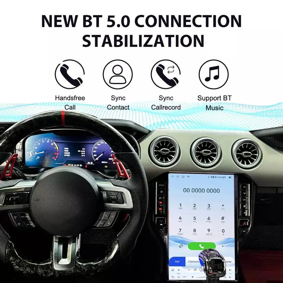 Euronavigate Car 14.5" Android Radio Upgrade for Ford Mustang Car Stereo System Retrofit Aftermarket Accessories