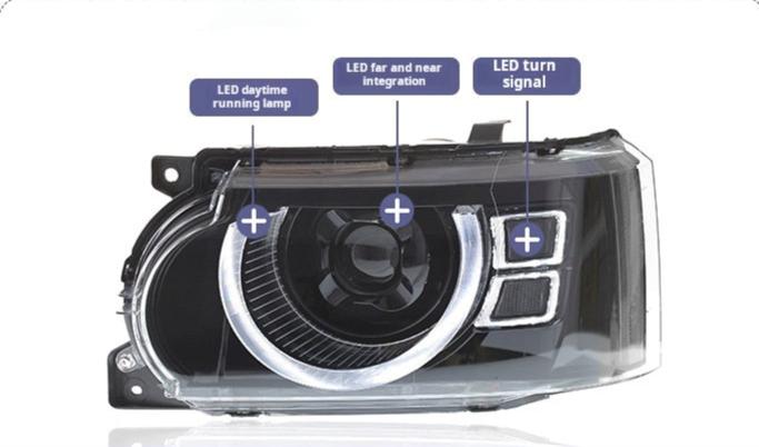 Range Rover Headlight Controls Defender Style LED Headlights for Range Rover Vogue L322