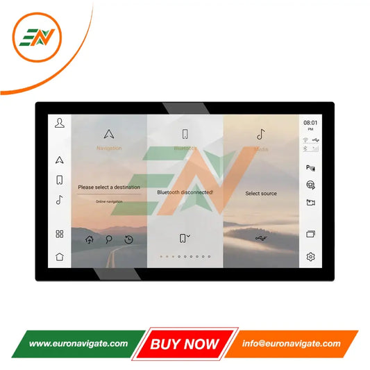 Euronavigate Pantalla flotante Android de 13,3 pulgadas estilo 2024 para automóvil para Range Rover Vogue L405 Pantalla táctil del tablero Android Unidad principal Pantalla Radio Estéreo GPS Navegación Reproductor multimedia Reemplazo Carplay Receptor inalámbrico Manos libres de marcha atrás Plug and Play Retrofit Accesorios del mercado de accesorios