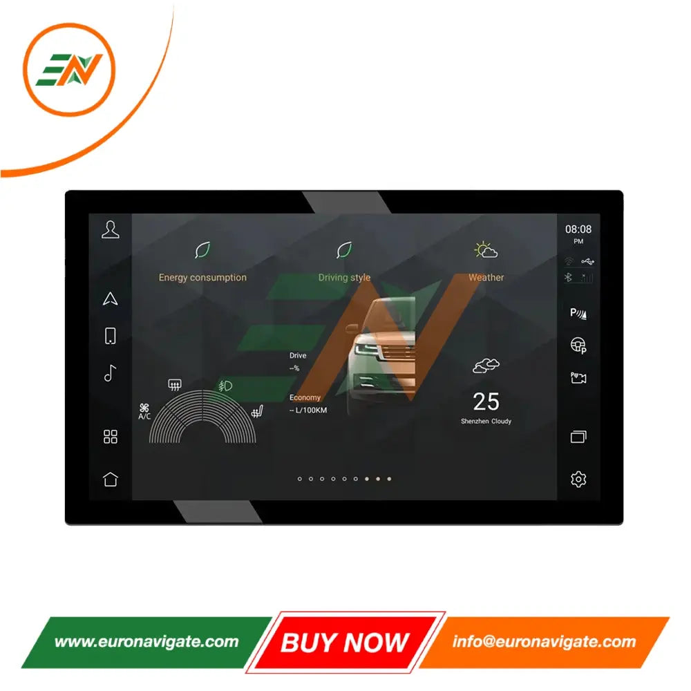 Euronavigate Pantalla flotante Android de 13,3 pulgadas estilo 2024 para automóvil para Range Rover Vogue L405 Pantalla táctil del tablero Android Unidad principal Pantalla Radio Estéreo GPS Navegación Reproductor multimedia Reemplazo Carplay Receptor inalámbrico Manos libres de marcha atrás Plug and Play Retrofit Accesorios del mercado de accesorios