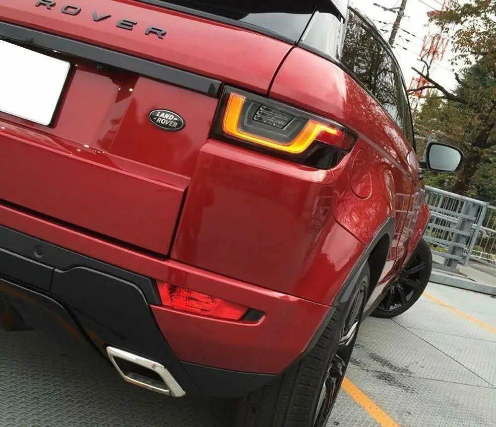 Euronavigate Car 2PCS Dynamic LED Tail light For Land Rover Range Rover Evoque 2011 2013 2014- 2018 4IN1 Turn Signal Reverse Running Brake Lamp  Retrofit Aftermarket Accessories