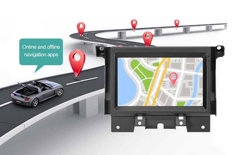Euronavigate Car 7 inches IPS Android head unit for Land Rover Discovery 4 (2009-2017) OEM Ultra-Premium Series Android Car Radio Head Unit Retrofit Aftermarket Accessories