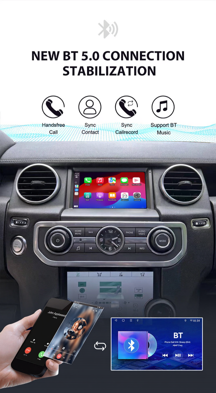 Euronavigate Car 7 inches IPS Android head unit for Land Rover Discovery 4 (2009-2017) OEM Ultra-Premium Series Android Car Radio Head Unit Retrofit Aftermarket Accessories