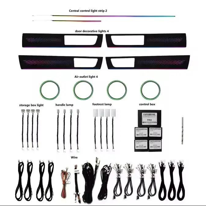 Euronavigate Car Car Ambient Lights Flowing Light Design for Land Rover Discovery 4 2010-2016 Automotive Interior Accessory Retrofit Aftermarket Accessories